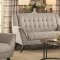 Baby Natalia Sofa & Loveseat Set Grey Fabric 511031 by Coaster