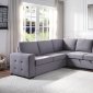 Nardo Sleeper Sectional Sofa 55545 in Gray Fabric by Acme