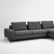 Cascade Sectional Sofa in Dark Grey Fabric by VIG