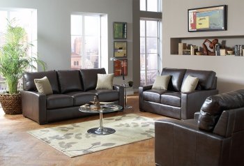 504261 Kelsey Sofa in Brown Bonded Leather by Coaster w/Options [CRS-504261 Kelsey]