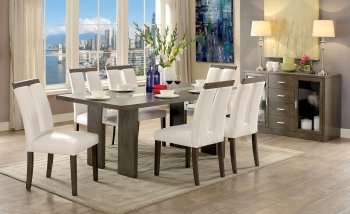 Luminar CM3559T Dining Table w/LED Lights in Gray w/Options [FADS-CM3559GY-T-Luminar]