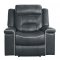 Darwan Recliner Sofa 9999DG in Dark Gray by Homelegance