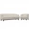 Coast Sofa in Beige Fabric by Modway w/Options