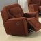 Raisin Microfiber Modern Reclining Livng Room Sofa w/Options