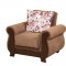 Meyra Sofa Bed in Brown Microfiber by Rain w/Optional Items