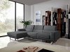 Becket Sectional Sofa 1510 in Dark Grey Fabric by VIG