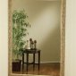 Natural Bamboo Finish Traditional Style Wall Mirror