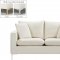 Naomi Sofa 633 in Cream Velvet Fabric by Meridian w/Options