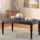 81614 Kami Coffee Table 3Pc Set in Antique Style Black by Acme