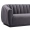 Arno Sofa TOV-S167 in Grey Velvet Fabric by TOV Furniture