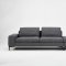 Cascade Sectional Sofa in Dark Grey Fabric by VIG