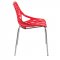 Asbury Set of 4 Dining Chairs AC16R in Red by LeisureMod