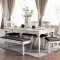 Georgia Dinette Set CM3089 5Pc Set in Antique White w/Options