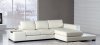 T-35 Mini Sectional Sofa in Off-White Leather