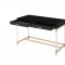 Adiel Writing Desk 93104 in Black & Gold by Acme w/USB Port