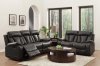 Ackerman Motion Sofa 8500BLK in Black by Homelegance w/Options