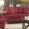 Samuel Sofa in Crimson Fabric by Coaster 505185 w/Options