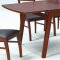Dark Oak Finish Modern Dining Table w/Optional Chairs