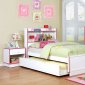 Bobbi CM7852PK 4Pc Youth Bedroom Set in White & Pink w/Options