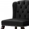 Suri Counter Stool 773 Set of 2 Black Velvet Fabric by Meridian