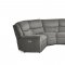 Sali Power Motion Sectional Sofa 6Pc MNY2860 in Gray Fabric