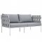 Harmony EEI-2621 5Pc Outdoor Patio Aluminum Sectional Sofa Set