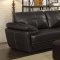 Zenon Sofa & Loveseat 551101 in Dark Brown Leatherette - Coaster