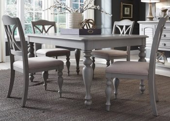 Summer House Dining Room 5Pc Set 407-CD-T4078 in Dove Grey [LFDS-407-CD-5RLS-Summer House]