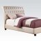 Pitney Upholstered Bed by Acme in Pearl Leatherette