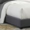 150-BR Upholstered Panel Bed in Dark Grey Fabric by Liberty