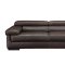 Brown Full Leather Modern Sofa & Loveseat Set w/Options