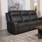 Raelynn Motion Sofa 603191 Gray Leatherette by Coaster w/Options