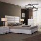 Alexander Bedroom in High Gloss White by Whiteline w/Options