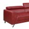 U8210 Sofa in Red PU by Global w/Options