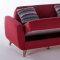 Nora Zigana Marsala Sofa Bed in Red Fabric by Istikbal w/Options