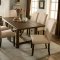 Brentford CM3538 Dining Table in Rustic Walnut w/Options