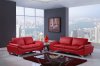 U7140 Sofa 3Pc Set in Red Bonded Leather by Global