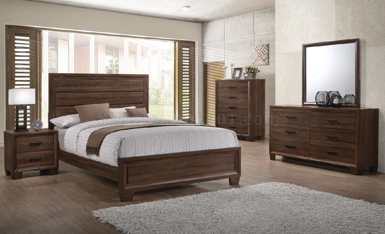 Brandon 5Pc Bedroom Set 205321 in Warm Brown - Coaster w/Options