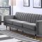 Lola Sofa 619 in Grey Velvet Fabric by Meridian w/Options