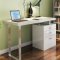 A18 Modern Office Desk by J&M in White High Gloss