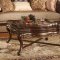 Valerie Traditional Sofa in Leather & Fabric w/Optional Items