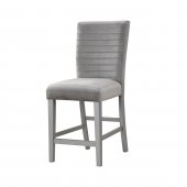 D1903BS Barstool Set of 4 in Light Grey Velvet by Global