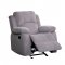 Rauf Motion Sofa 54450 in Gray Velvet by Acme w/Options