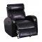 U8129 Motion Sofa in Black Bonded Leather by Global w/Options