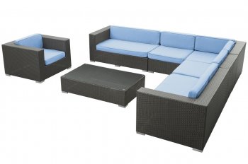 Palm Outdoor Patio Sectional 7Pc Set Choice of Color by Modway [MWOUT-Palm]