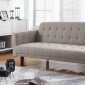 503976 Sofa Bed Light Taupe Chenille Fabric by Coaster