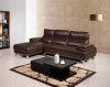 Chocolate Bonded Leather Modern 8230 Sectional Sofa