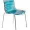 Astor Set of 4 Dining Chairs AC20TBU in Blue by LeisureMod