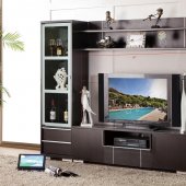 AV270-60 Wall Unit in Wenge by Pantek