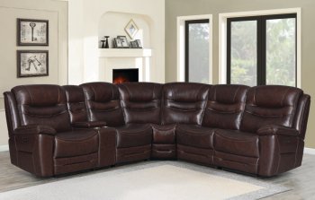 Destin Power Sectional Sofa 603320PP in Brown by Coaster [CRSS-603320PP-Destin]